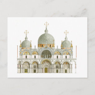 St. Mark's Basilica. Venice Italy Postcard