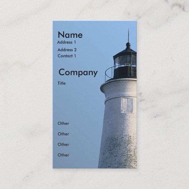 St Marks Lighthouse Business Card (Front)