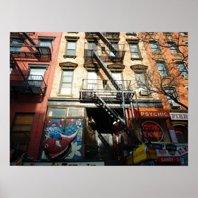 St. Mark's Place, East Village, Medium Poster (Front)