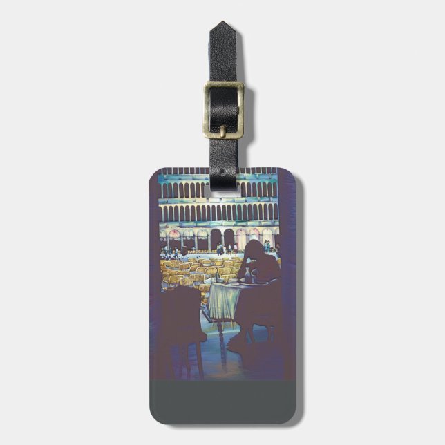 St Mark's Silhouette Luggage Tag (Front Vertical)