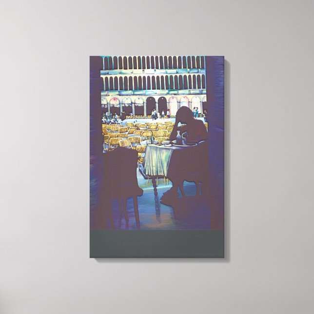 St. Mark's Silhouette, Venice Canvas Print (Front)