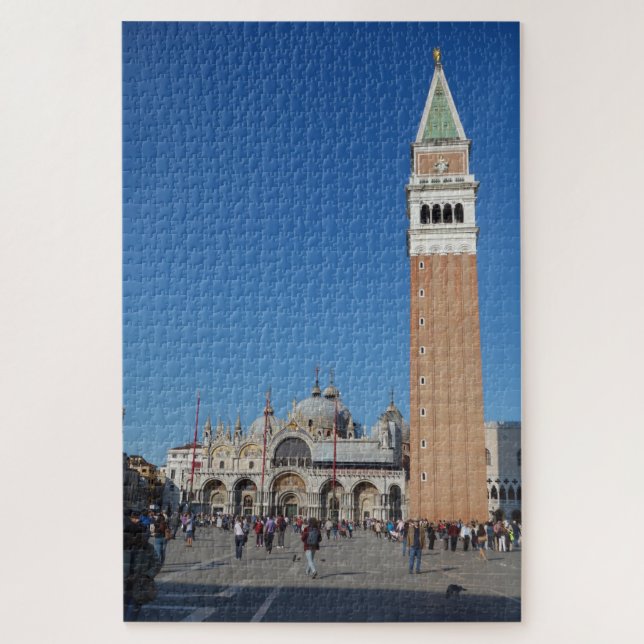 St Mark's Square Basilica & Campanile, Venice Itay Jigsaw Puzzle (Vertical)