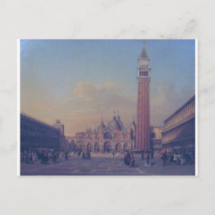 St. Mark's Square in Venice with Austrian military Postcard