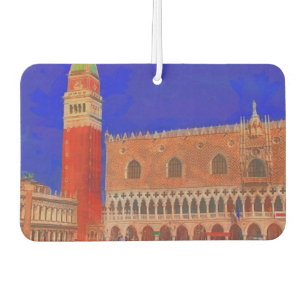 St Mark's Square Piazzetta painting Car Air Freshener