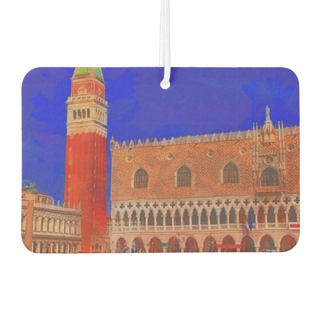 St Mark's Square Piazzetta painting Car Air Freshener (Front)