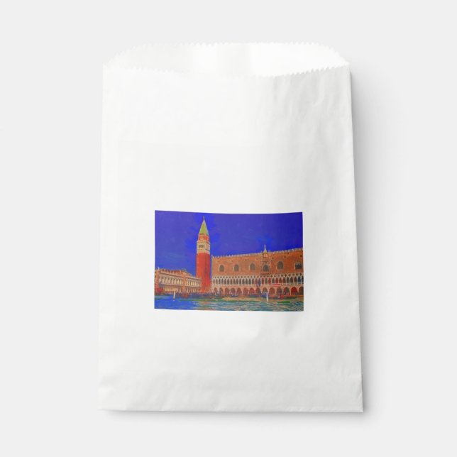St Mark's Square Piazzetta painting Favour Bags (Front)