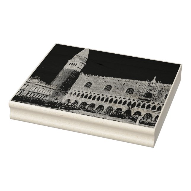 St Mark's Square Piazzetta painting Rubber Stamp (Stamp)