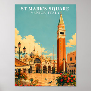 St Mark's Square Venice Italy Piazza San Marco Poster