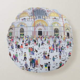St. Mark's Venice 1994 Round Cushion