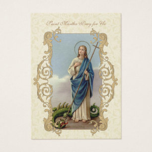 St. Martha 9 week Novena HOLY CARD