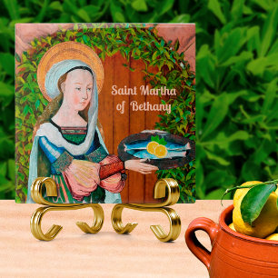 St. Martha of Bethany in Her Kitchen (Detail) Tile