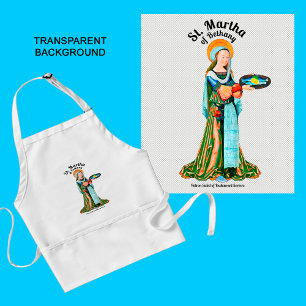 St. Martha of Bethany in Her Kitchen  (Plain) Standard Apron
