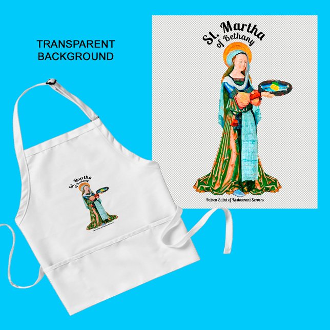 St. Martha of Bethany in Her Kitchen  (Plain) Standard Apron (Creator Uploaded)