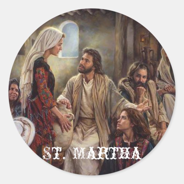 St. Martha Sticker (Front)