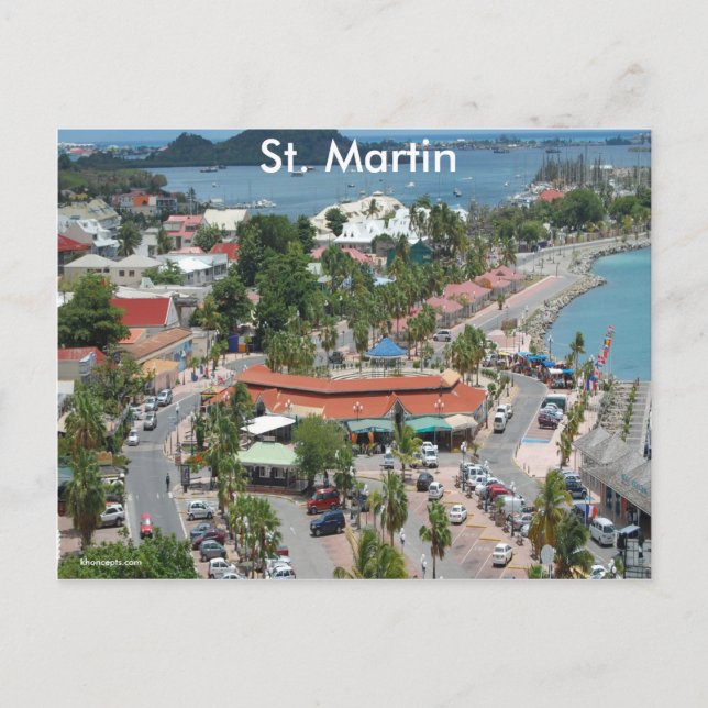 St. Martin and Marigot Bay Photo Postcard (Front)