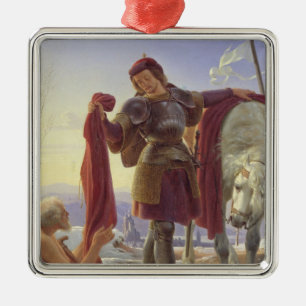 St. Martin and the Beggar, 1836 Metal Tree Decoration