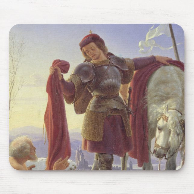 St. Martin and the Beggar, 1836 Mouse Mat (Front)