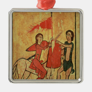 St. Martin and the Beggar Metal Tree Decoration