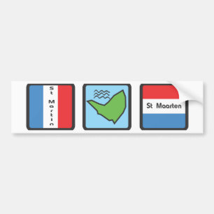 St Martin Bumper Sticker