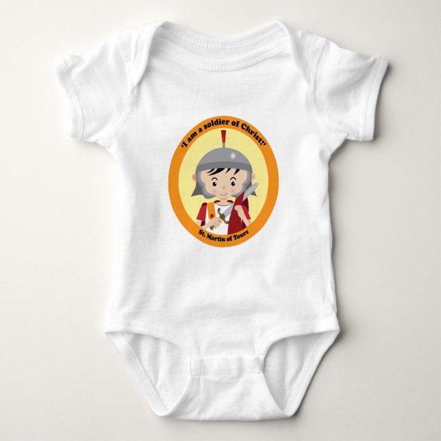St. Martin of Tours Baby Bodysuit (Front)