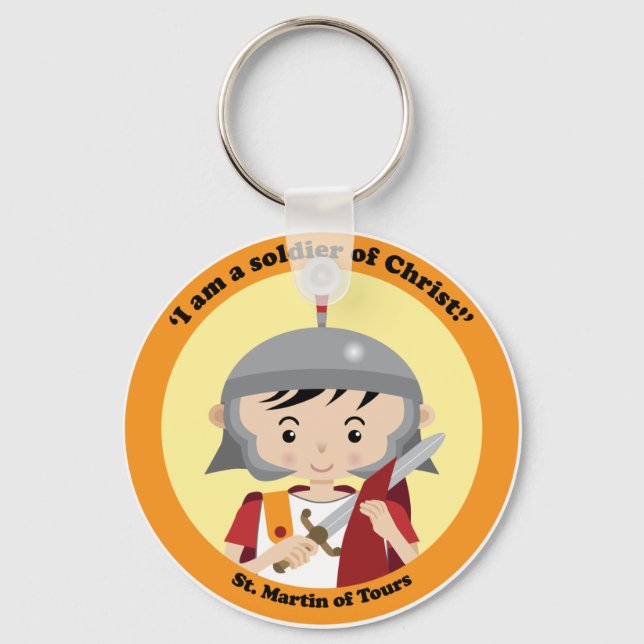 St. Martin of Tours Key Ring (Front)