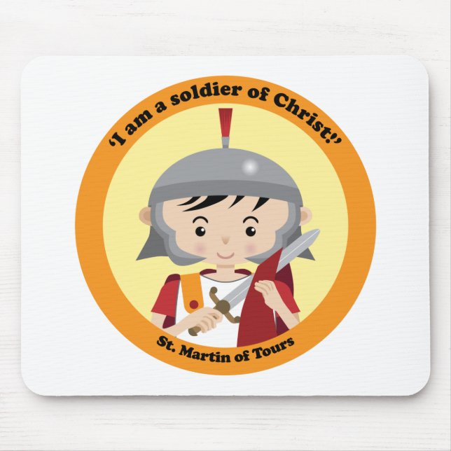 St. Martin of Tours Mouse Mat (Front)