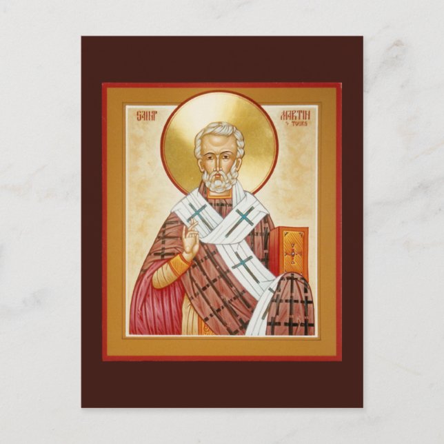 St Martin of Tours Prayer Card (Front)