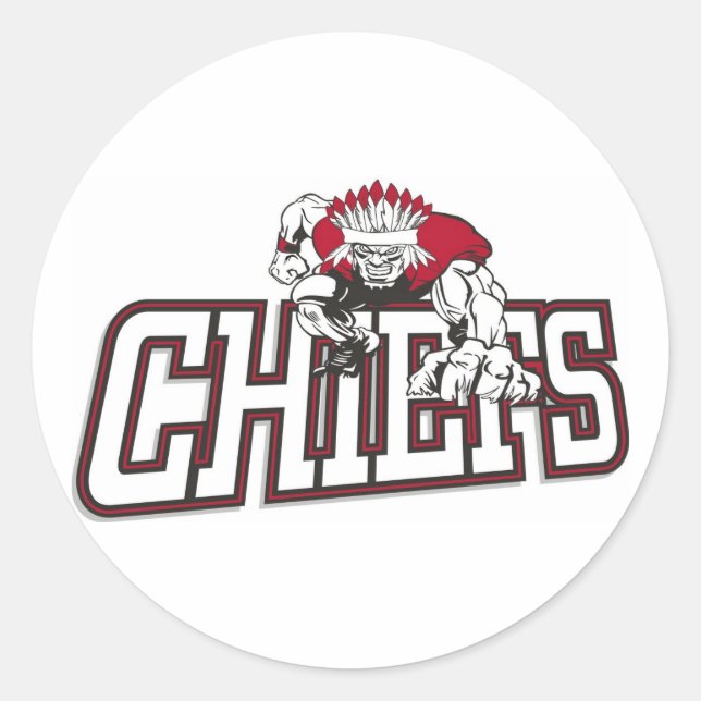 St Martin Youth Football Chiefs Classic Round Sticker (Front)