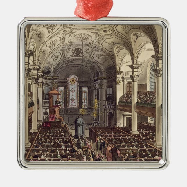 St Martins in the Fields, from 'Ackermann's Microc Metal Tree Decoration (Front)