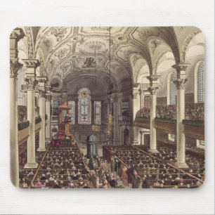 St Martins in the Fields, from 'Ackermann's Microc Mouse Mat