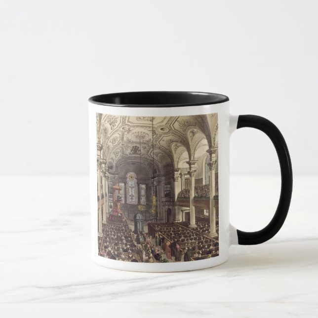 St Martins in the Fields, from 'Ackermann's Microc Mug (Right)