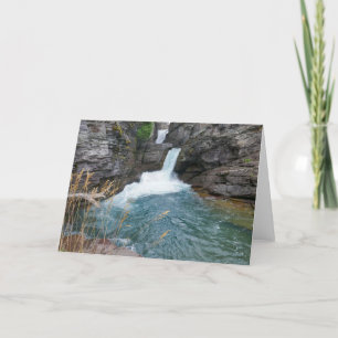 St. Mary Falls II at Glacier National Park Card