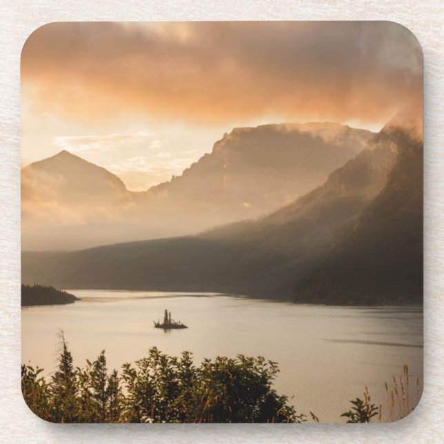 St. Mary Lake | Glacier National Park, Montana Coaster (Front)