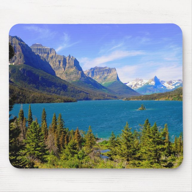 St. Mary Lake,  Glacier National Park,  Montana Mouse Mat (Front)