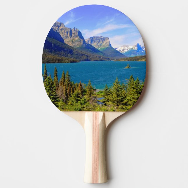 St. Mary Lake,  Glacier National Park,  Montana Ping Pong Paddle (Front)