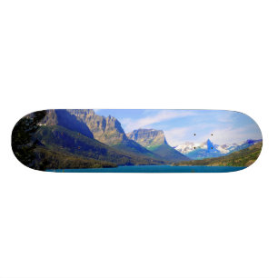 St. Mary Lake,  Glacier National Park,  Montana Skateboard