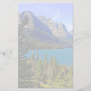 St. Mary Lake,  Glacier National Park,  Montana Stationery