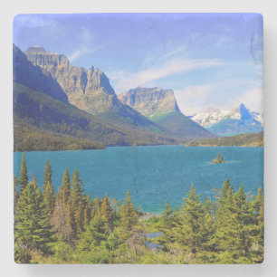 St. Mary Lake, Glacier National Park, Montana Stone Coaster