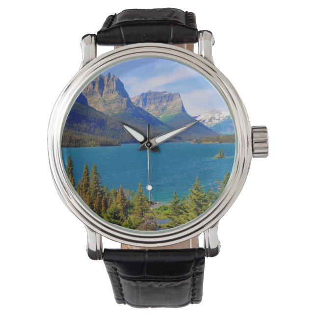St. Mary Lake,  Glacier National Park,  Montana Watch (Front)
