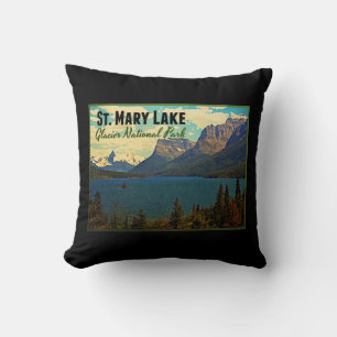 St. Mary Lake Glacier NP Cushion