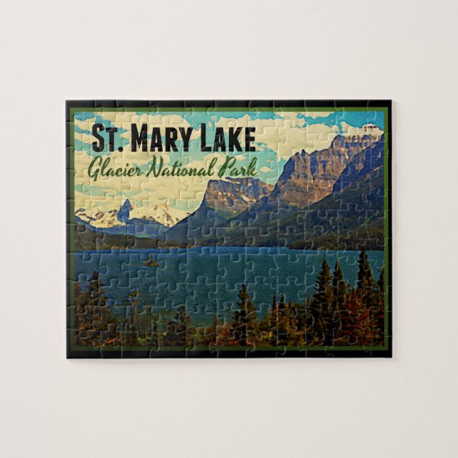St. Mary Lake Glacier NP Jigsaw Puzzle (Horizontal)