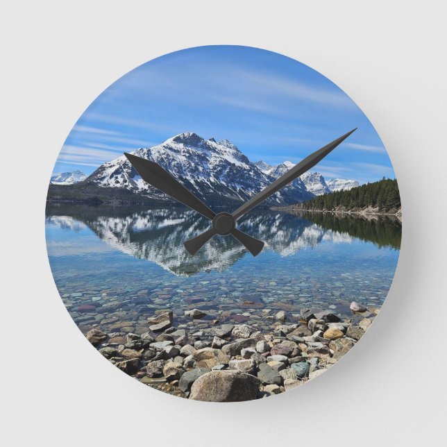 St Mary Lake Round Clock (Front)