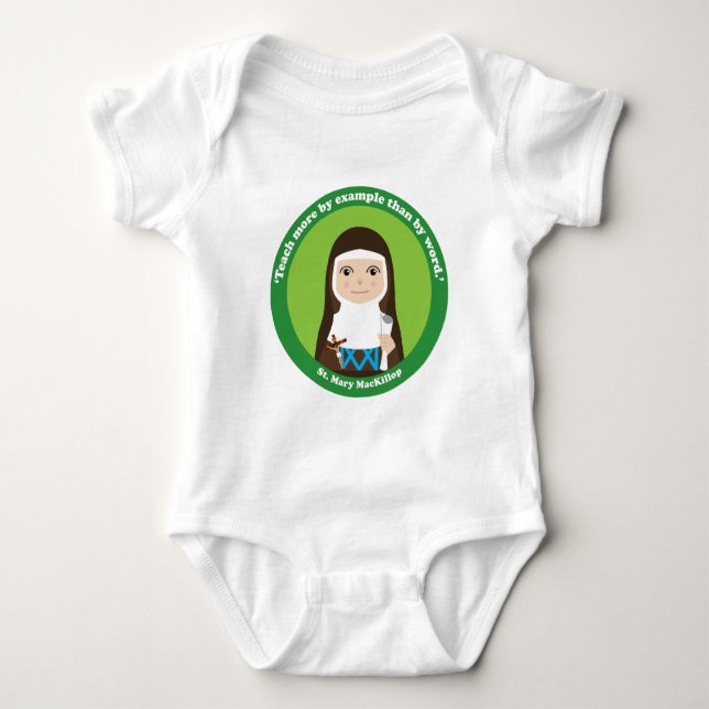 St. Mary MacKillop Baby Bodysuit (Front)