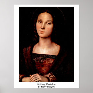 St. Mary Magdalene By Pietro Perugino Poster