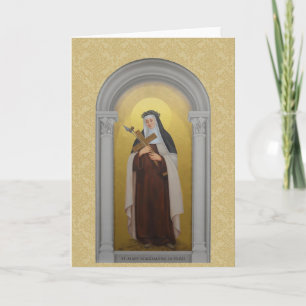 St. Mary Magdalene de Pazzi Carmelite Saint Card