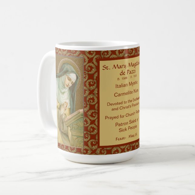 St. Mary Magdalene de Pazzi (JM 45) Coffee Mug (Front Left)
