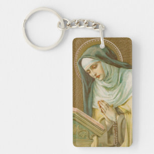 St Mary Magdalene de Pazzi (JM 45) Rectang Acrylic Key Ring