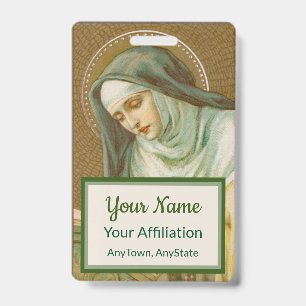 St. Mary Magdalene de Pazzi (JM 45) (Style 2) ID Badge