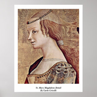 St. Mary Magdalene Detail By Carlo Crivelli Poster