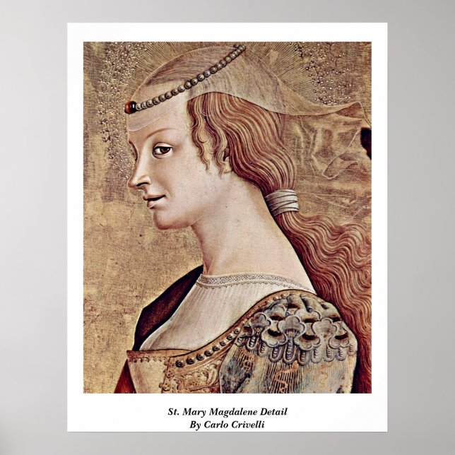 St. Mary Magdalene Detail By Carlo Crivelli Poster (Front)